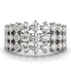 3 Strand Fashion Diamond Ring- 1 Cttw
