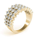 3 Strand Fashion Diamond Ring- 1 Cttw