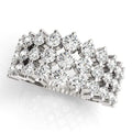 3 Strand Fashion Diamond Ring- 1 Cttw