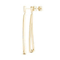 Abstract Drop Fashion Earrings- 0.25 Cttw