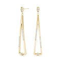 Abstract Drop Fashion Earrings- 0.25 Cttw