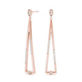 Abstract Drop Fashion Earrings- 0.25 Cttw