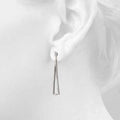 Abstract Drop Fashion Earrings- 0.25 Cttw