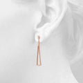 Abstract Drop Fashion Earrings- 0.25 Cttw