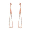 Abstract Drop Fashion Earrings- 0.25 Cttw