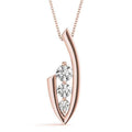 Check 3 Diamond Pendant- 0.25 Cttw | The Carat Lab