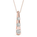 Dewdrop 3 Diamond Pendant- 0.50 Cttw | The Carat Lab