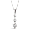 Solitary 3 Diamond Pendant- 0.25 Cttw