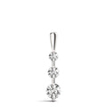 Solitary 3 Diamond Pendant- 0.25 Cttw