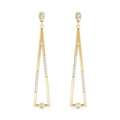 Abstract Drop Fashion Earrings- 0.25 Cttw