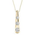 Dewdrop 3 Diamond Pendant- 0.50 Cttw | The Carat Lab